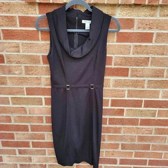 White House Black Market Dresses & Skirts - White House Black Market Pencil Dress Women's Size 2 Black Sleeveless Cowal Neck